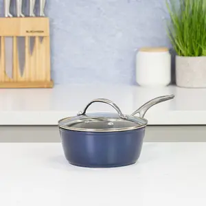 Blackmoor 67459 Ovenproof Blue Pro 18cm Saucepan With Lid