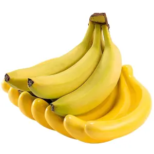 Yellow Ceramic Banana Shaped Fruit Bowl Dish - Novelty Home Decoration - Measures H7cm x W26cm x D18cm