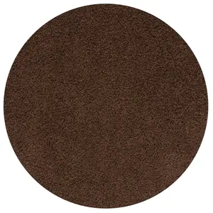 Myshaggy Collection Living Room Rugs Solid Design  Brown