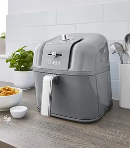 Swan 6L Retro Manual Air Fryer Grey