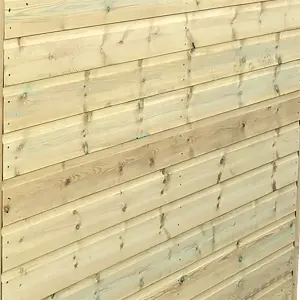 PACK OF 20 - Deluxe 12mm Pressure Treated Tongue Groove Timber Boards - 3m Length - (121mm Width x 12mm Depth / Thickness)