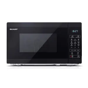 Sharp YC-MG02U-B Black 20L 800W Microwave with 1000W Grill and Touch Control