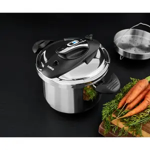 Tower T920002 Pressure Cooker, Twist/Turn Lid, Stainless Steel, 4 Litre, 22 cm 6L