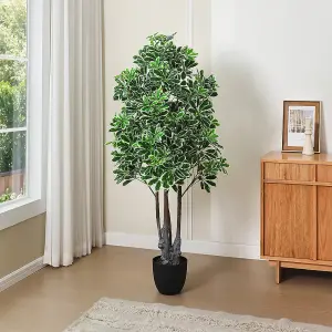 Artificial Schefflera Arboricola Tree in Pot for Decoration Living Room