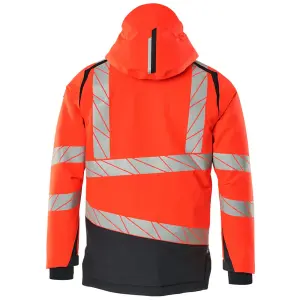 Mascot Accelerate Safe Winter Jacket with CLIMascot (Hi-Vis Red/Dark Navy)  (XXX large)