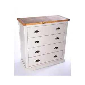 Loreo 4 Drawer Chest of Drawers Brass Cup Handle