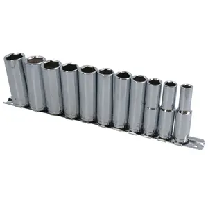 3/8" drive sockets deep metric sockets 8mm - 19mm 11pc