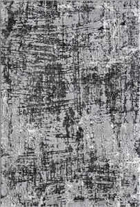 Serenity Modern Abstract Lines Contemporary Area Rugs Black 120x170 cm