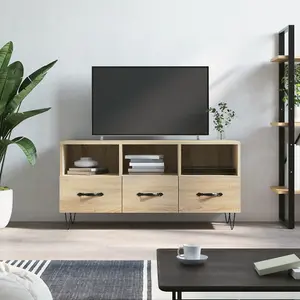 Berkfield TV Cabinet Sonoma Oak 102x36x50 cm Engineered Wood