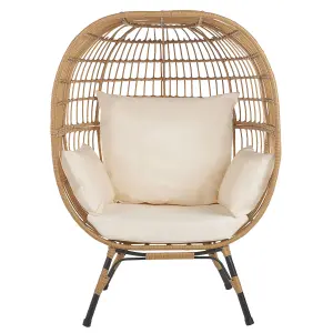 Garden Chair VEROLI PE Rattan Beige