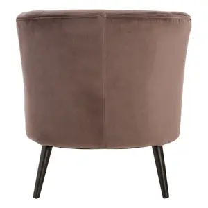 Interiors By Premier Modern Round Grey Velvet Plush Armchair, Velvet Upholstered Armchair For Reading, Elegant Round Armchair