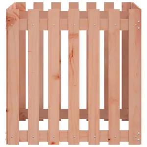 Berkfield Garden Planter with Fence Design 70x70x70 cm Solid Wood Douglas