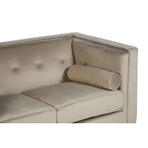 Interiors by Premier Felisa 2 Seat Mink Velvet Sofa