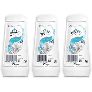 Glade Gel Air Freshener Clean Linen 150g (Pack of 3)