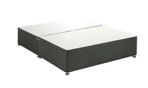 Bedmaster Charcoal Linen Divan Base And Headboard Small Double