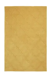 Yellow Geometric Handmade Modern For Living Room and Bedroom Rug-120cm X 170cm