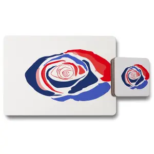 Red & Blue Rose (Placemat & Coaster Set) / Default Title