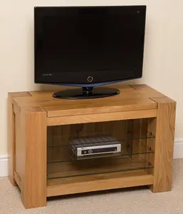 Kuba Solid Oak TV Unit with Storage