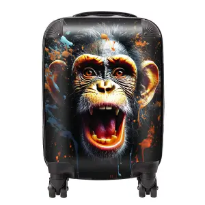 Monkey Face Splashart Suitcase - Small