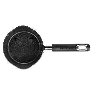 Circulon Total Black Round Hard Anodised Aluminium Durable Non-Stick Milk Pan 14cm, 0.9L