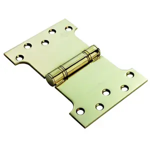 PAIR 101.6 x 101.6 x 3mm Parliament Hinge Polished Brass Internal Door