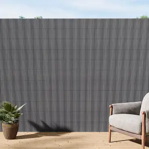 180cm W x 300cm L Sun-blocked Privacy Fence Screen Panels Dark Grey