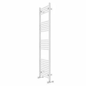 Rinse Modern Bathroom Heated Towel Rail Ladder Radiator 1600x500mm Straight for Bathroom Kitchen White