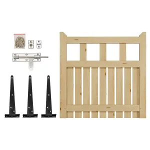 90x90cm Outdoor Garden Wooden Gate Fence Patio Gate