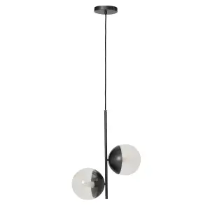 Interiors by Premier Revive Black Finish Pendant Light