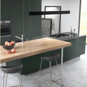 Premium Kitchens Ethos Matt green Modern Tall appliance Cabinet door (W)600mm (H)867mm (T)18mm