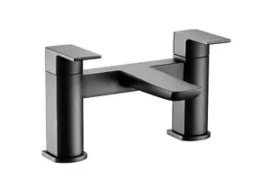 Aquarius Hydro Bath Filler Mixer Tap Matt Black