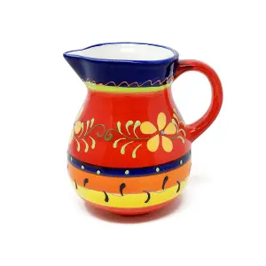 Classic Spanish Hand Painted Pattern Home Decor Small Pourer Jug 0.5L Daisy Chains