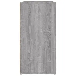 Berkfield Shoe Cabinet Grey Sonoma 60x35x70 cm Engineered Wood