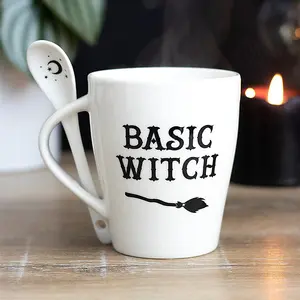 Basic Witch Mug and Spoon Set Gift