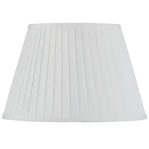 25cm Ivory Poly Cotton Pleat Lampshade Empire White Pleated Table Lamp Shade