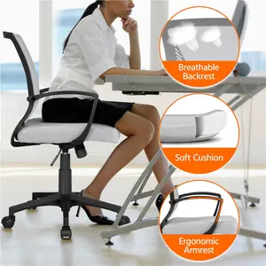 Mid-back Mesh Office Chair Grey