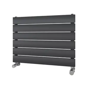 Ximax Vertirad HWH1195600A Anthracite Gas Horizontal Designer panel Radiator, (W)600mm x (H)445mm