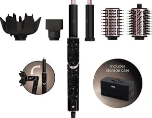 Shark Flexstyle Sparkle – Black Diamond Limited Edition 5-In-1 Air Styler & Hair Dryer Gift Set HD440JBUK