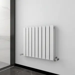 Designer Flat Panel Double Radiator 600x612 White by MCC