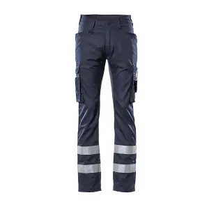 Mascot Frontline Service Trousers with Reflective Tape (Dark Navy)  (38.5) (Leg Length - Long)