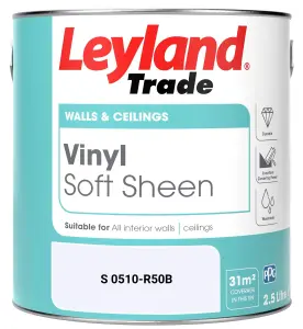 Leyland Trade Vinyl Soft Sheen Walls & Ceilings Emulsion Paint (S 0510-R50B) - 2.5L