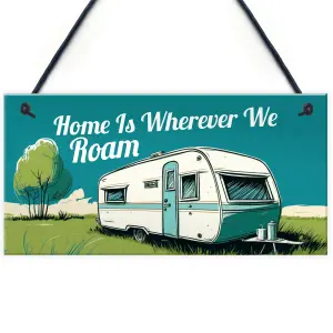 Red Ocean Hilarious Caravan Sign Novelty Hanging Caravan Accessories Decor Plaque  Perfect for Campers and Caravans