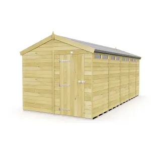 DIY Sheds 8x19 Apex Security Shed - Single Door