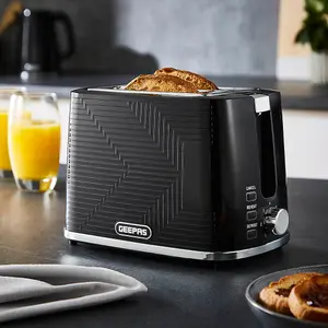 Geepas 1.7L Illuminating Electric Kettle Opus 2 Slice Bread Toaster & 9.2L Digital Air Fryer Combo Kitchen Set