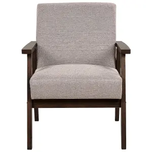 Beliani Retro Armchair ASNES Fabric Taupe