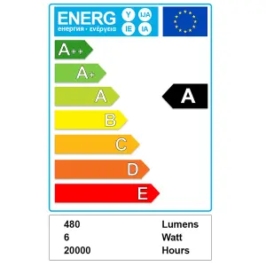 4 Pack GU10 White Thermal Plastic Spotlight LED 5W Cool White 6500K 480lm Light Bulb