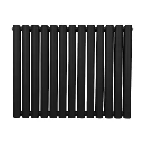 Oval Radiator - 600 x 780mm - Black