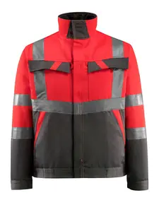 Mascot Safe Light Forster Work Jacket (Hi-Vis Red/Dark Anthracite)  (XXXX Large)