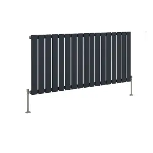 Right Radiators 600x1156 mm Horizontal Single Flat Panel Designer Radiator Central Heating Rads Anthracite