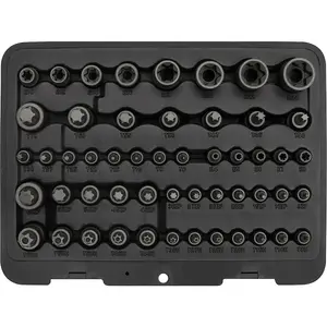 52pc TRX SECURITY Master Set Sockets & Bits - 1/4" 3/8" 1/2" Drive Male & Female